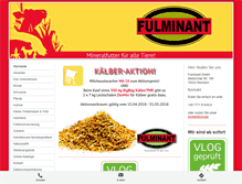 Tablet Screenshot of fulminant-futtermittel.com